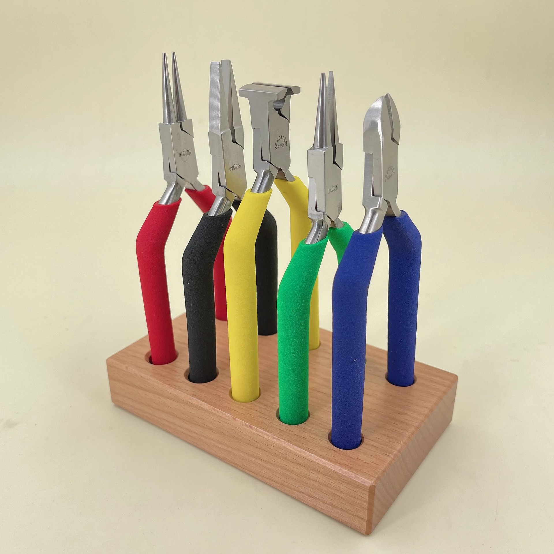 修表工具 瑞士原装HOROTEC MSA11.856套装钳子 5支装夹剪钳含木座