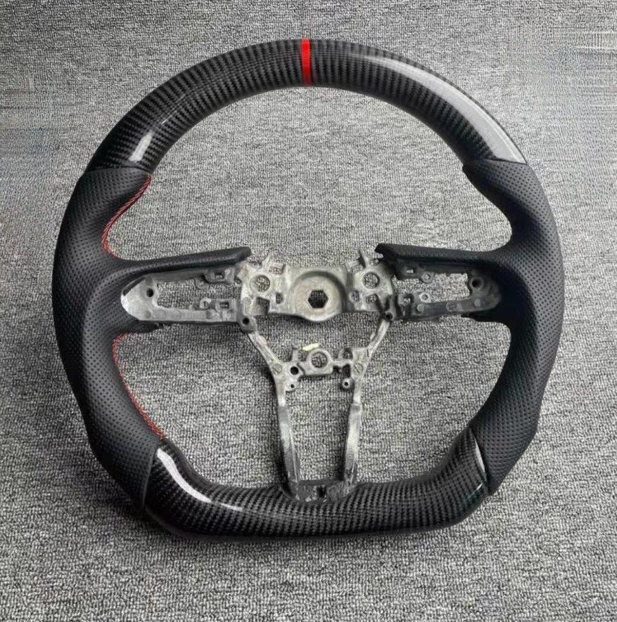 Suitable for Mazda 3, new Axela, and next-generation CX-30 and CX-40 models; carbon fiber steering wheel modification