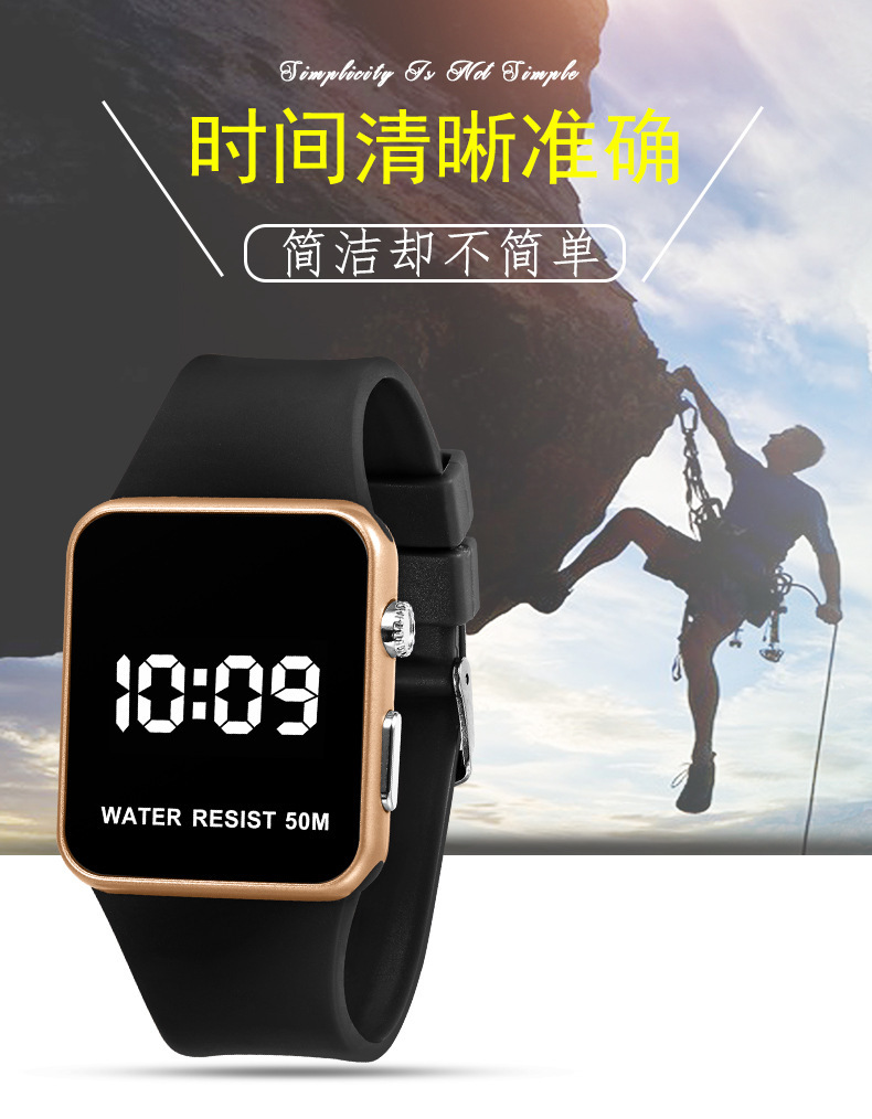 Apple, waterproof watch battery, fashionable digital watch, 2018 years, upgraded version 5