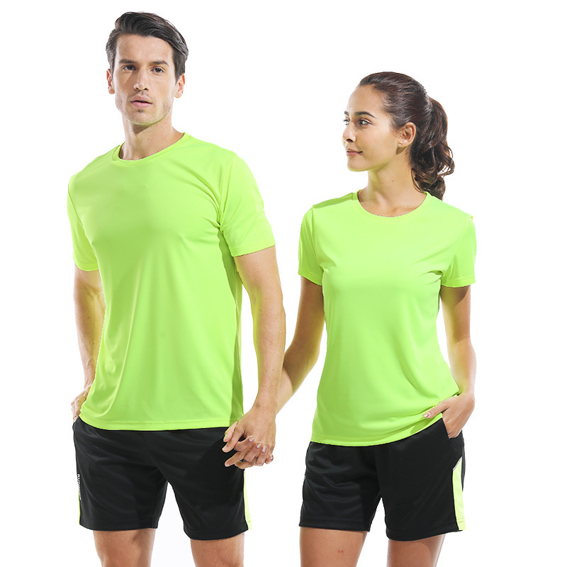 Large Size Sports T-shirt Men's Short-sleeved Summer Mesh Breathable Casual T-shirt Running Clothes Thin Couple's All-match Clothes