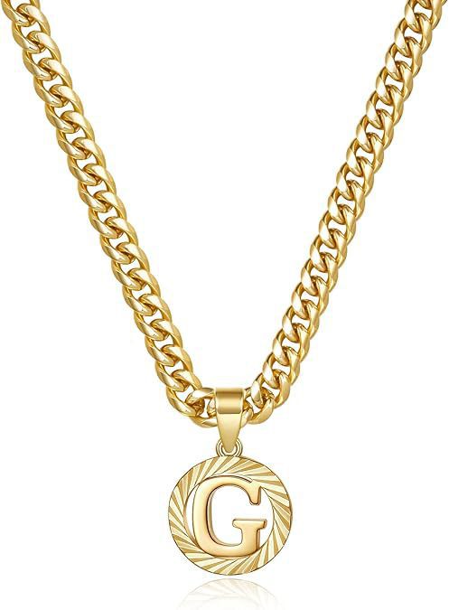 Meilleure vente transfrontalière : Chaîne simple en or ajourée à 26 lettres, style européen et américain, pour femme._voghion.com