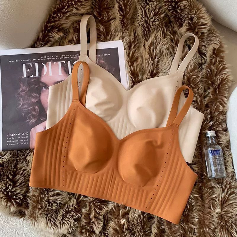 Ultra thin summer underwear, wireless bra for breastfeeding, plus size