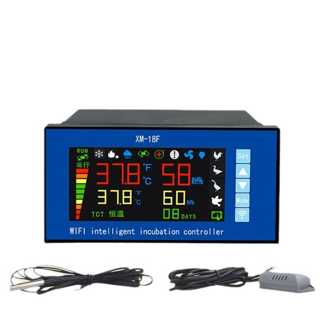 Nuevo producto XM - 18F controlador de temperatura inteligente de pantalla de color WiFi control remoto accesorios de incubadora automática suministro transfronterizo
