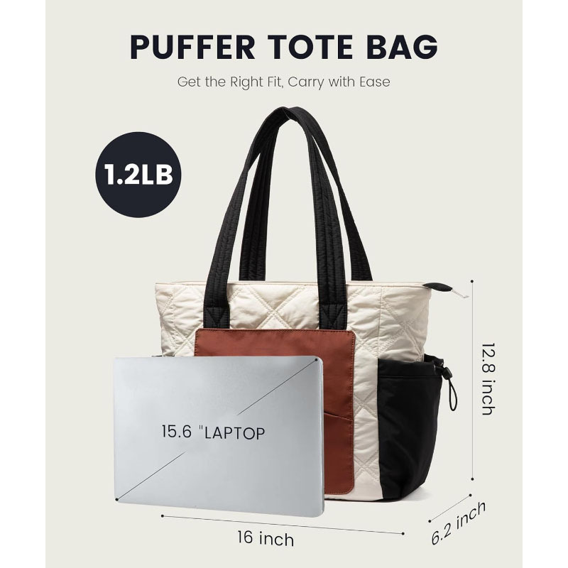 Amazonのベストセラー商品、レディースハンドバッグ、ジッパー付きダウンバッグとワークバッグ、旅行用秋冬ショルダーバッグ|undefined