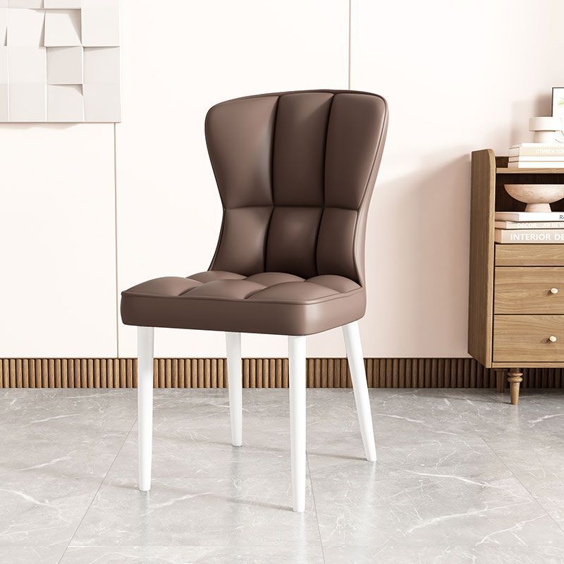 Asiento de restaurante nórdico simple respaldo superior silla de comedor de paquete flexible silla de negociación de hotel image 24