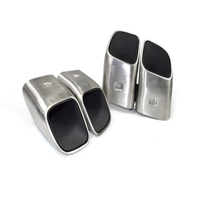 Exhaust pipe | Porsche macan sports three-layer four-out - 18-24-years-brushed-square-mouth