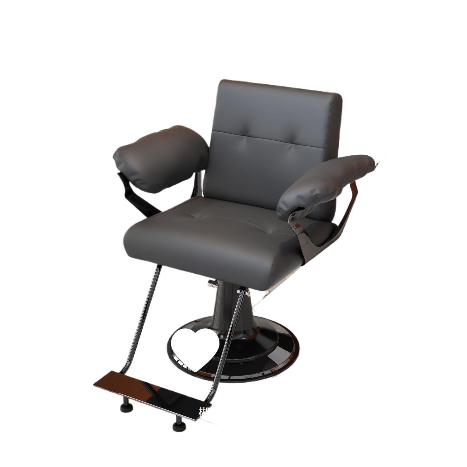 Fábrica directa de barbería en línea silla salón de peluquería moda asiento de cremado puede elevar y cortar el pelo cómodo y satisfactorio image 5