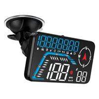 G12 синий HUD проекционный дисплей Многофункциональный дисплей скорость компас время пробег автомобиль украшения