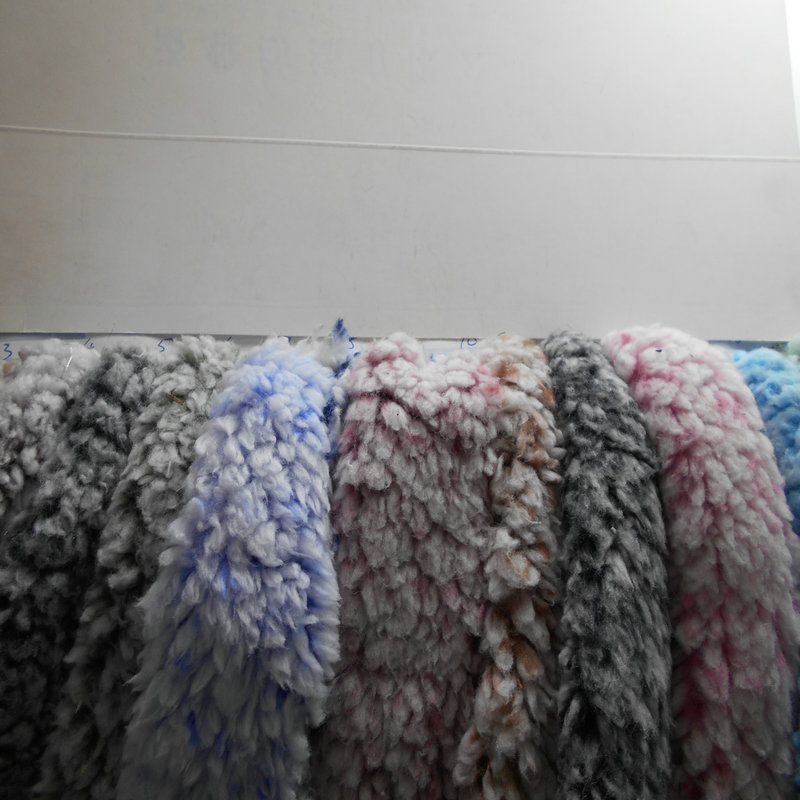 单面双面泡泡绒褪白球 双面绒褪色棉花绒 仿羊羔绒家居服毛绒面料