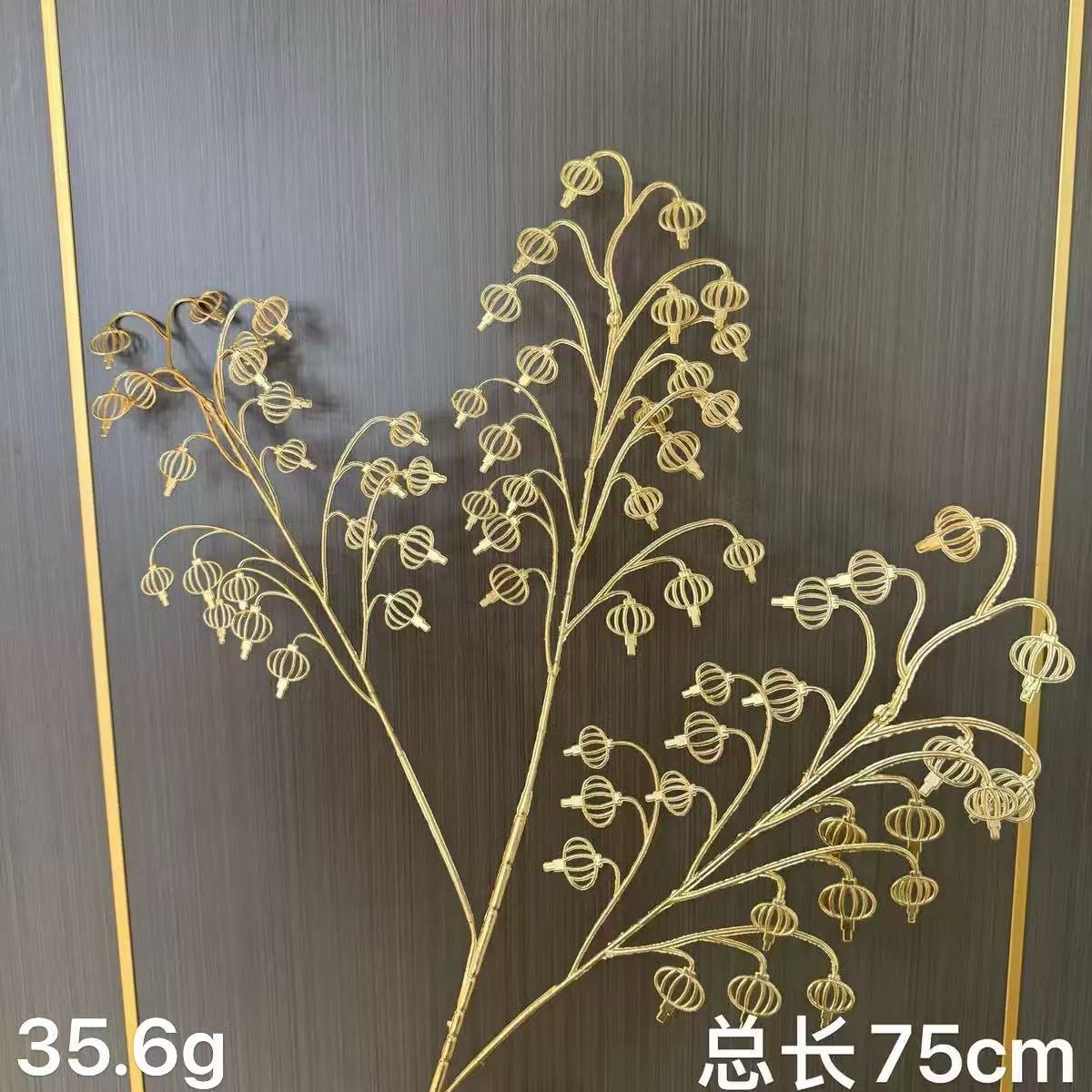 Flores artificiales de plástico con hojas de eucalipto doradas y hojas de ginkgo, para Navidad, Año Nuevo, manualidades DIY o ramos