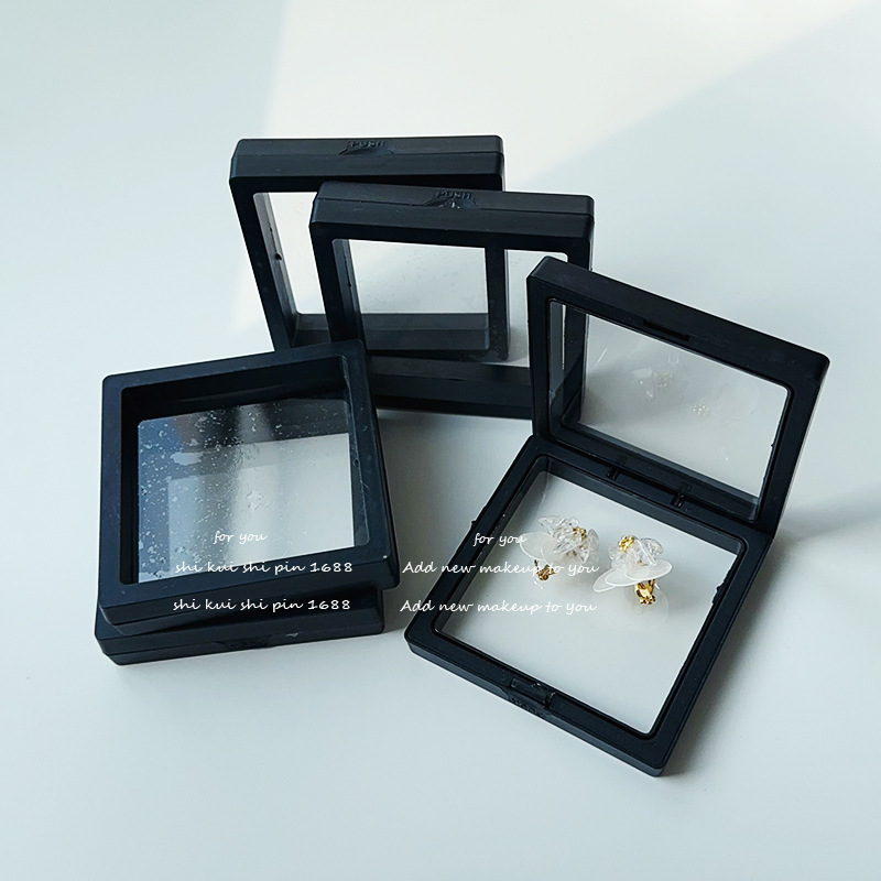 A generation of hair Pe film transparent suspension plastic box earrings bracelet necklace packaging storage box 90*90 size