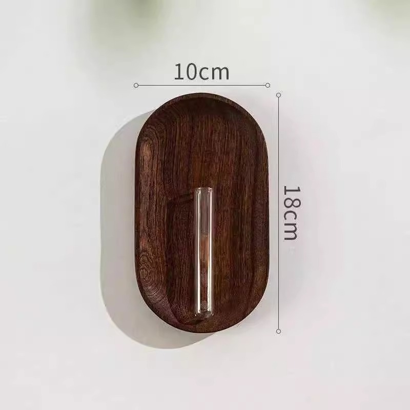 Décoration murale vintage haut de gamme en bois, autocollant 3D représentant une plante verte, à suspendre, pour une ambiance chaleureuse dans votre salon._voghion.com