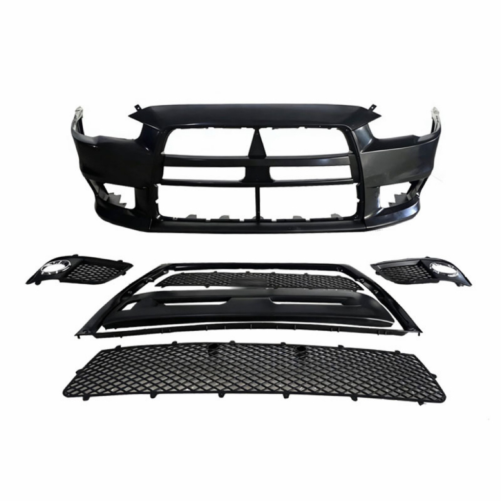 Suitable for Mitsubishi Lancer Modified Parts Evo10 Matte Front Bumper Surround, Car Exterior Parts Made of Pp Material