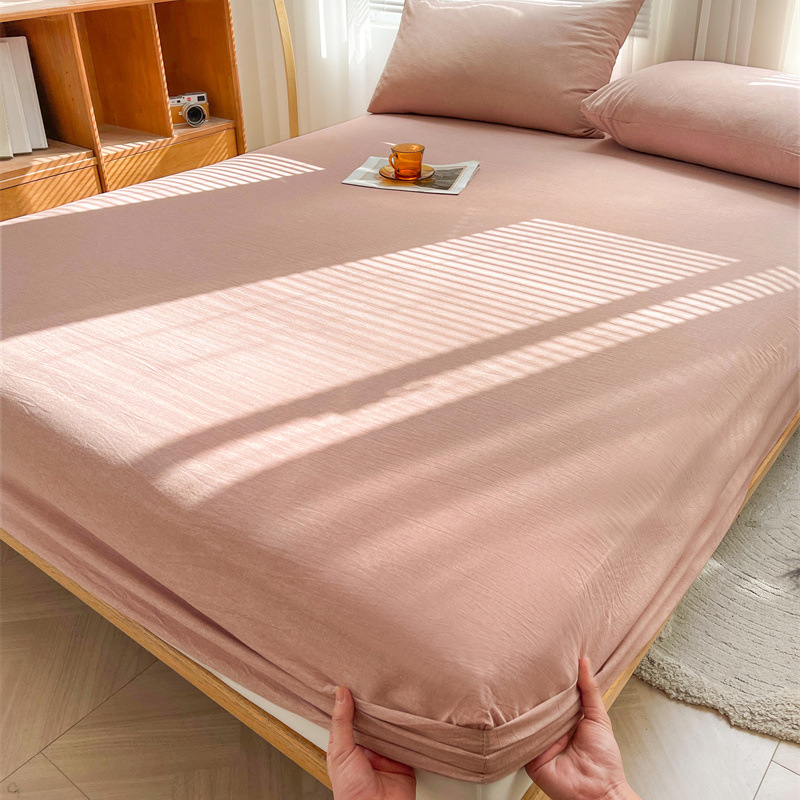 2024 nueva clase A de algodón teñido en hilo de algodón lavado funda de almohada para estudiantes