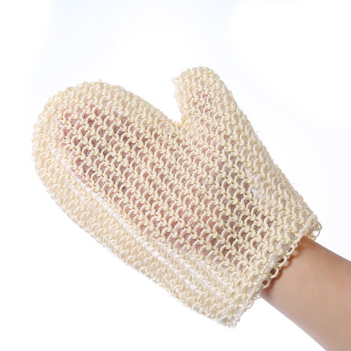 Sisal braided bath gloves, bath rub back thumb gloves, cleansing mud, exfoliating bath towels, bath wipes