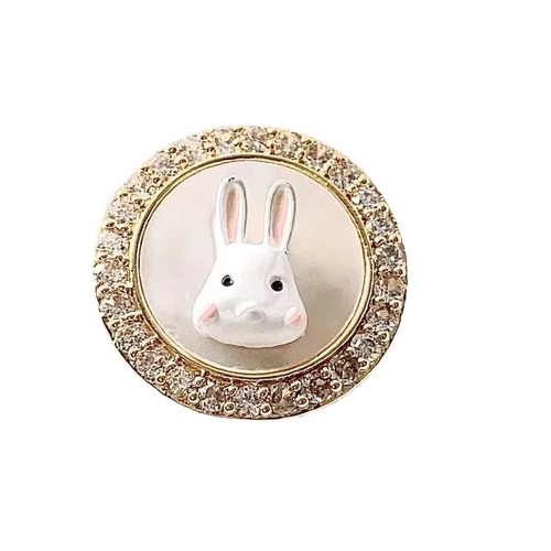 Magnetic Clasp Natural Mother-of-Pearl Butterfly Brooch, Same Style as 