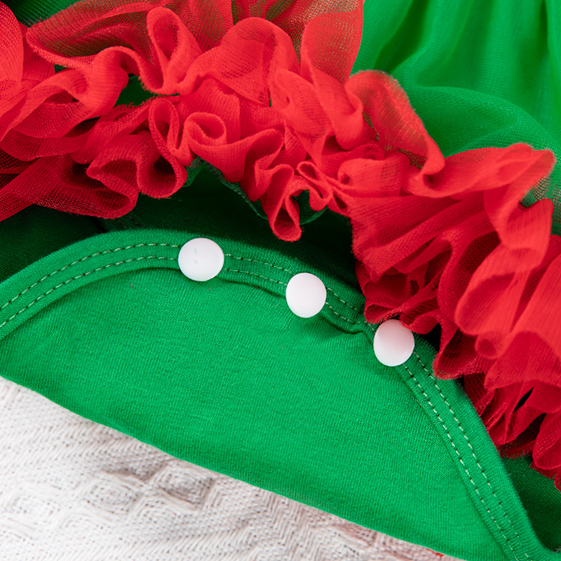 El Comercio exterior transfronterizo ropa para niños bebé niña ropa de payaso mameluco vestido de Bebé Ropa de Navidad vestido de calcetines traje