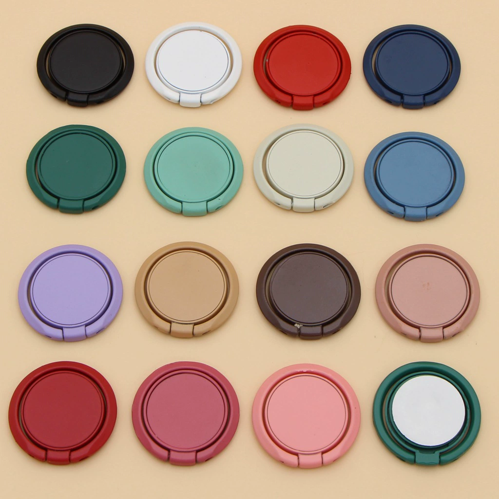 Кольцевая кронштейн Макарон сплошной цветной мобильный телефон кольцо пряжка круглый 360 поворотный настольный кронштейн Подарочный металлический подарок