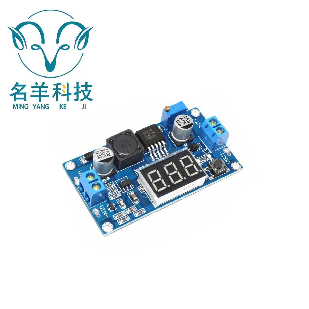 XL6009可调升压模块远超LM2577 4.5-32升5-35带数字电压表显示