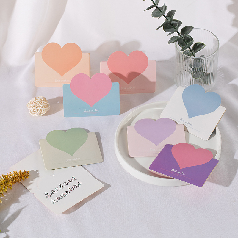 Sweet Heart Shape Paper Holiday Daily Card display picture 5