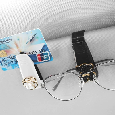 multifunctional storage clip car glasses: Car Glasses Clip/Bill Clip