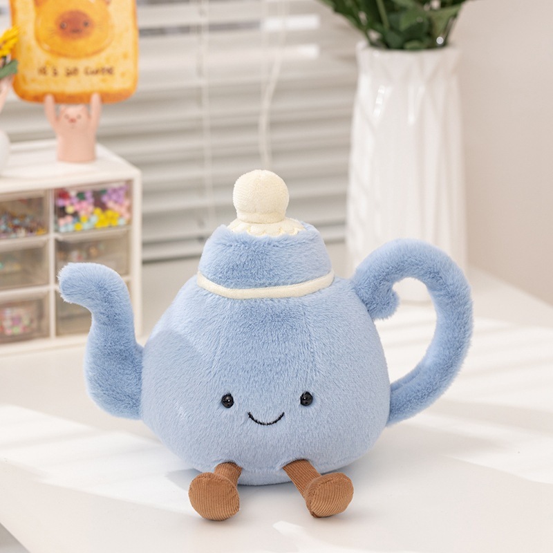JC 楽しいアフタヌーンティーパッケージぬいぐるみシミュレーションティーポットティーカップ人形縫いぐるみシナモロールバゲットペンダント|undefined
