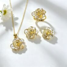 ͭ��18k����õ�廨���ڽ�ָ����������׹������װ����DIY�����Ʒ