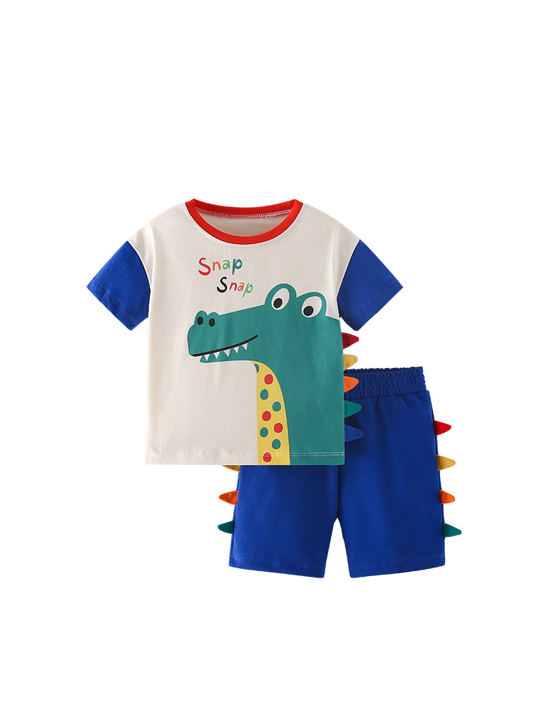 Transfronterizo spot malwee juego de niños camisetas de verano nuevo estilo europeo y americano para niños de manga corta casual dos piezas