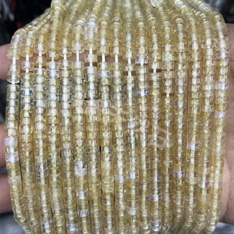 2*4mm天然石管珠隔片散珠玉髓青金水晶圆柱隔珠diy饰品配件批发|undefined