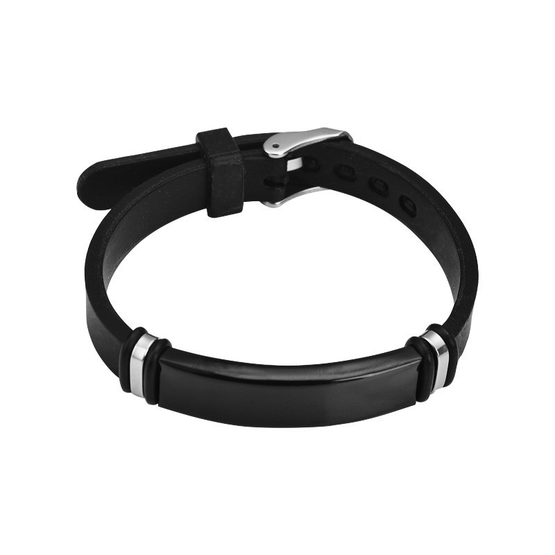 Damearmbånd i titanium og rustfrit stål med gravering_voghion.com