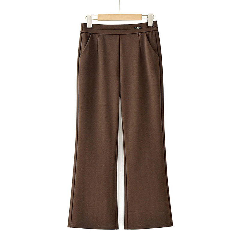 Young Mom's Spring and Autumn Fashionable Casual Pants with Elastic Waist, Plus Size, Trendy Flared Pants for Middle-Aged and Elderly Women Young Mom's Spring and Autumn Fashionable Casual Pants with Elastic Waist, Plus Size, Trendy Flared Pants for Middle-Aged and Elderly Women