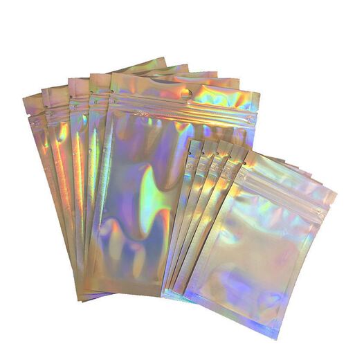 Laser ziplock bag, mobile phone case, jewelry, jewelry seal bag, yin and yang color changing, colorful laser packaging ziplock bag