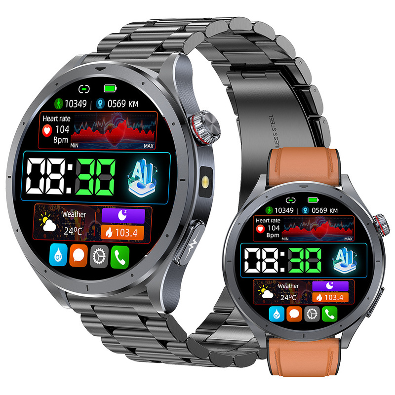 New Et472 Smart Watch Ecg+Ppg Electrocardiogram Bluetooth Call Micro Physical Examination Blood Oxygen Sleep Health Monitoring