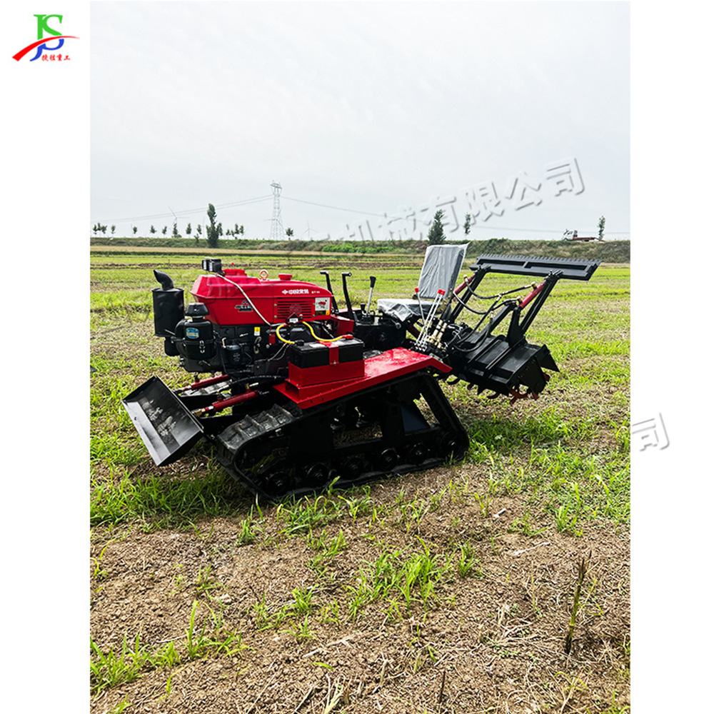 agrícola tipo conductor de orugas micro-cultivador cultivador giratorio de tierras de cultivo de montaña de llanura pequeña zanja cultivadora de campo