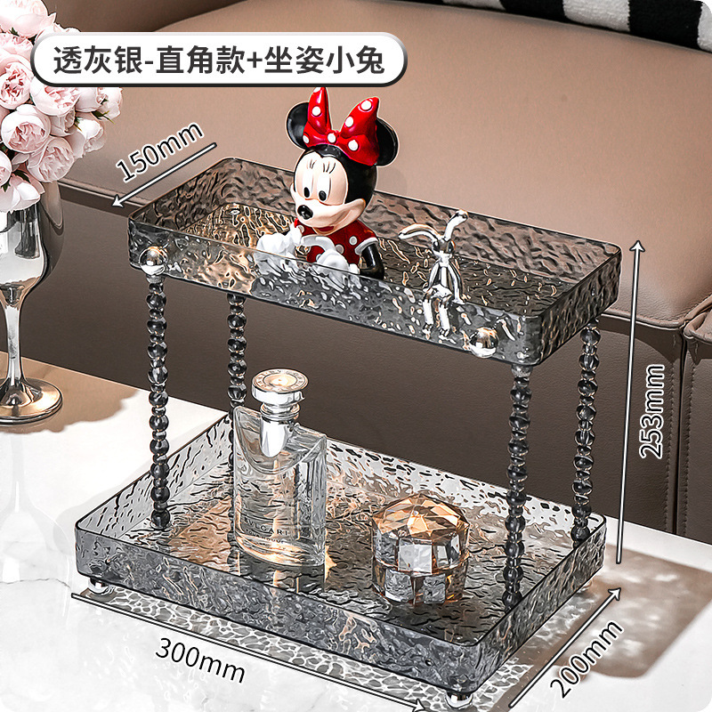 アクリル透明化粧品収納ケーストイレ化粧台スキンケア香水棚デスクトップ収納棚|undefined