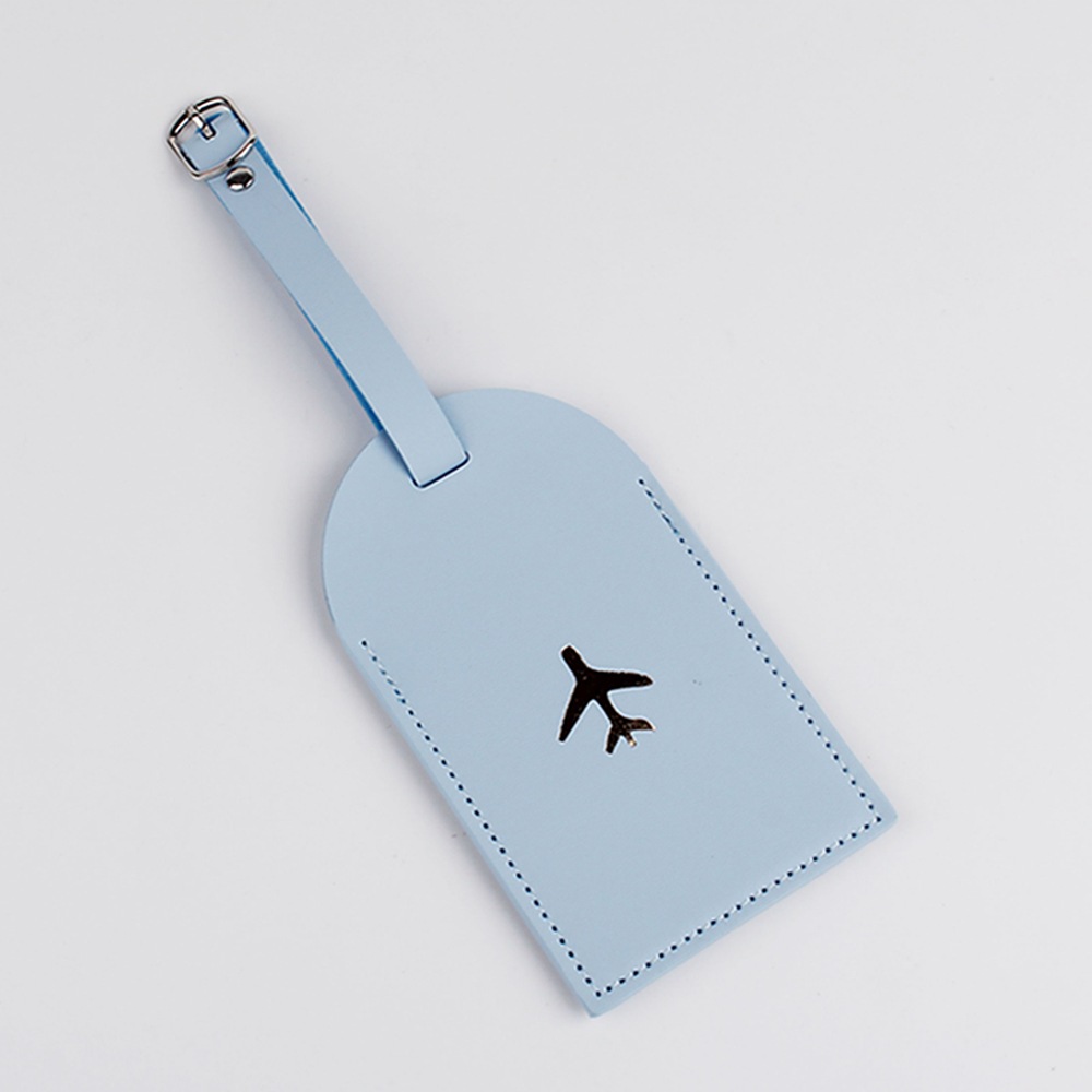 Etiqueta colgante de cuero Tarjeta de comida de autobús tarjeta de identificación de estudiante certificado de trabajo conjunto avión equipaje etiqueta PU fabricante en stock