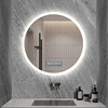 Bathroom mirror makeup intelligent mirror LED lamp lantern northern wall hanging round mirror hanging wall anti -fog circular toilet toilet