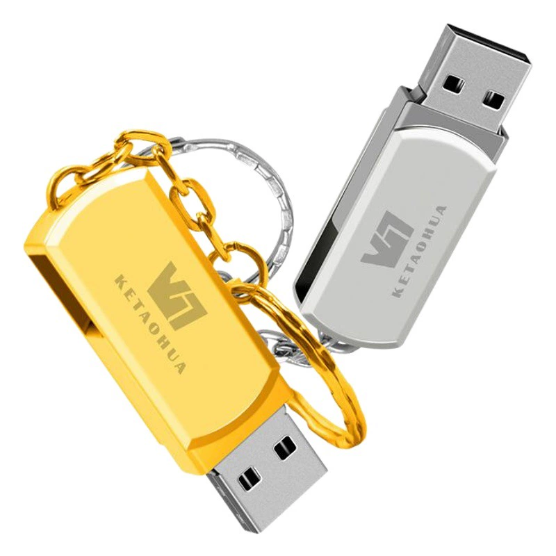 Маленький толстый U-диск оптом логотип с надписью 2G 4G 8G 16G 32G металлический USB вращающийся 2,0 высокоскоростной U-диск