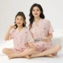 男女短袖夏季亲子家居服