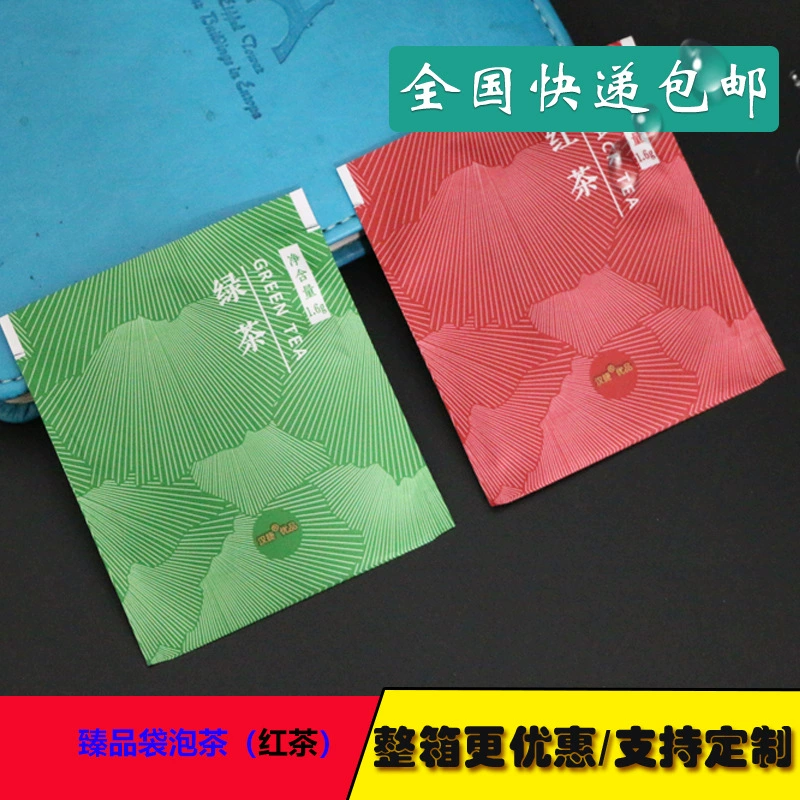 Чайные пакетики для отелей, одноразовые чайные пакетики для гостиничных номеров, мелкофасованный листовой зеленый и черный чай, оптовая продажа с бесплатной доставкой