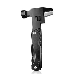 Cross-border new emergency repair multifunctional combination tool hammer outdoor portable folding stainless steel multifunctional hammer pliers 