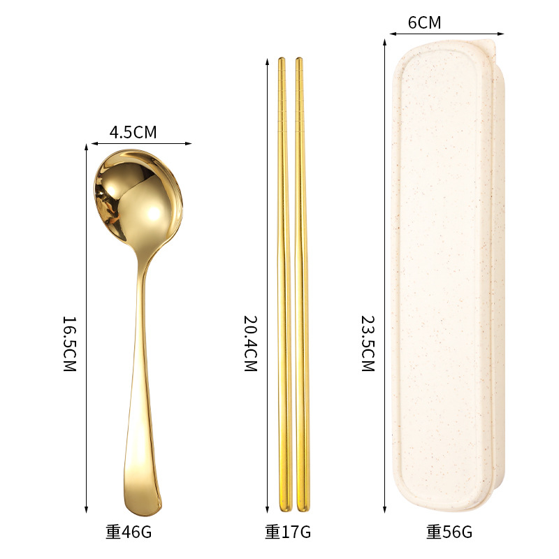 304 인터넷 연예인 스푼 2종세트 골드