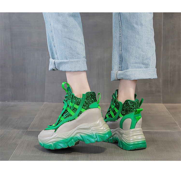 Giày sneaker nữ đế dày độn gót ẩn đính sequin xuân 2026 — M2269-1 Màu cà phê lót nhung, M2269-1 màu đen lót nhung, M2269-1 xanh lục lót nhung, M2269 màu tím một lớp bên trong chi tiết 21