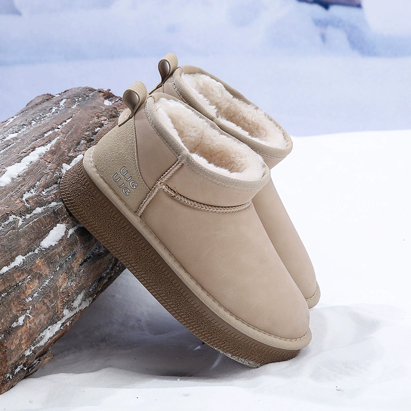 Winter warm high non-slip low boots platform for leisure
