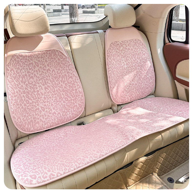Car Headrest Lumbar Support Car Pillow Neck Pillow Lumbar Pillow Car Seat Cushion Cross-Border Leopard Print Interior Accessories