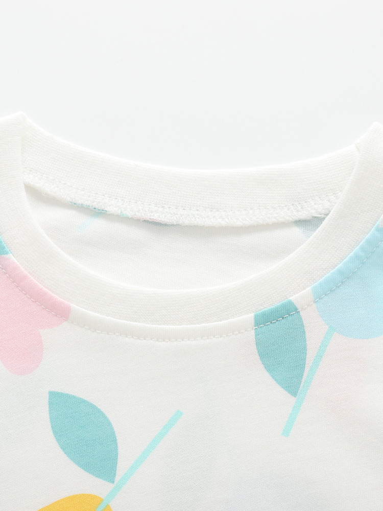 Trajes de niñas malwee transfronterizos de verano nuevos niños europeos y estadounidenses de cuello redondo de manga corta de dos piezas para niñas