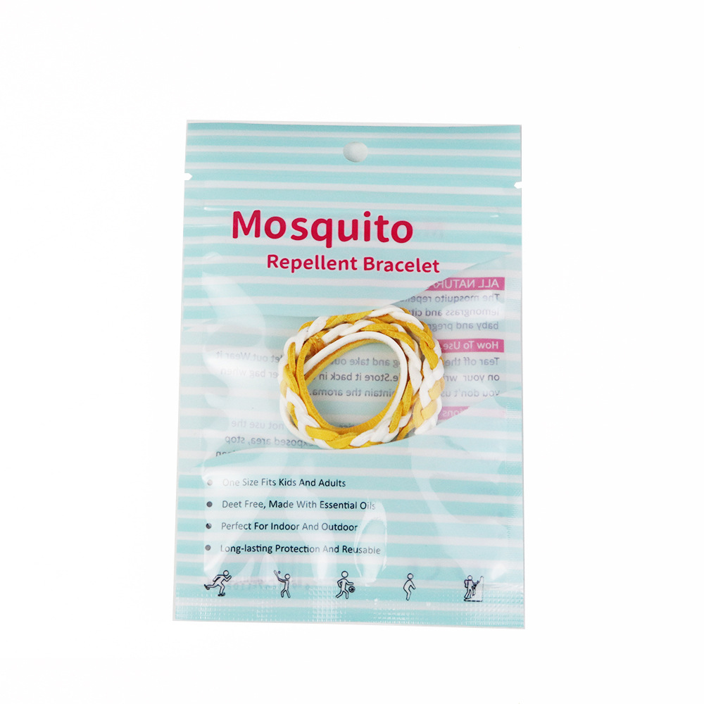 노란색과 흰색 가죽 팔찌 (컬러 백에 1 개)