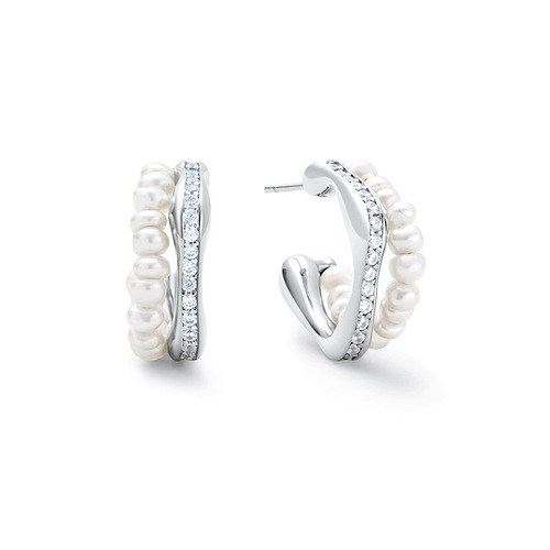 Glowing Pearl Earrings for Women, Light Luxury, Unique Design, High-End, Exquisite Diamond-Studded Earrings, Elegant and Personality, Versatile and Stylish Earrings