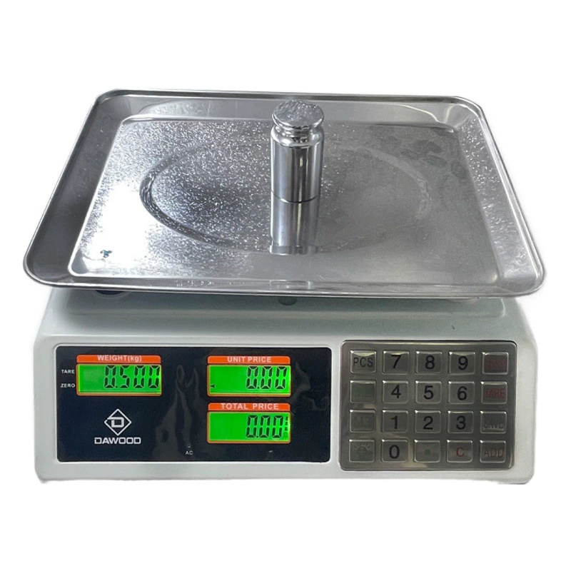 Электронные весы для ценообразования Коммерческие весы Весы 40 кг Супермаркет Продажа фруктовых весов Стальная Кнопка Арбузные весы Весы для ценообразования