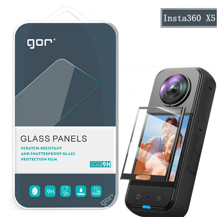 GOR for Insta360 Shadow Stone X5 Tempered Glass Film Panoramic Motion Camera Screen Protector Film